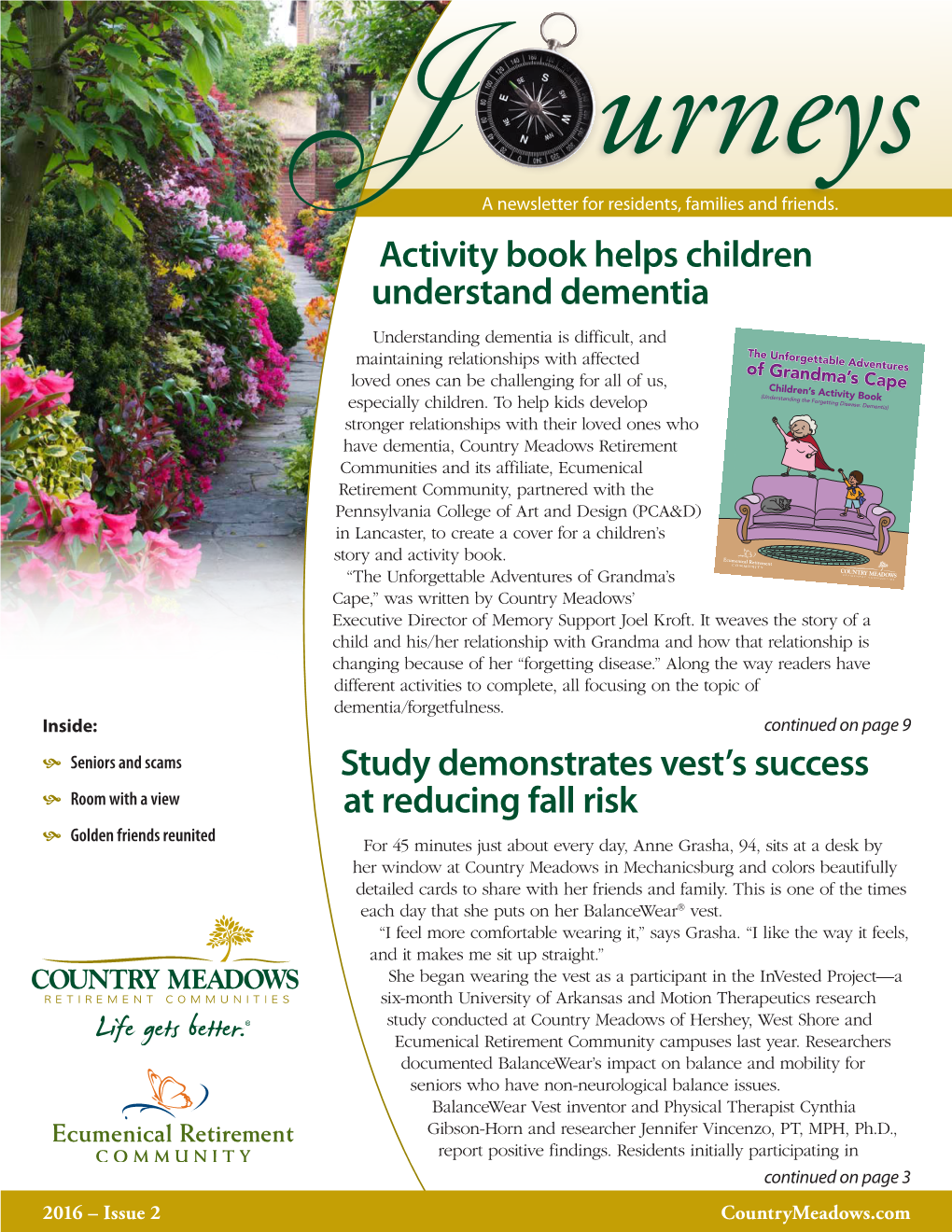 Study Demonstrates Vest's Success at Reducing Fall Risk Activity Book Helps