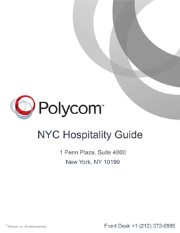 NYC Hospitality Guide