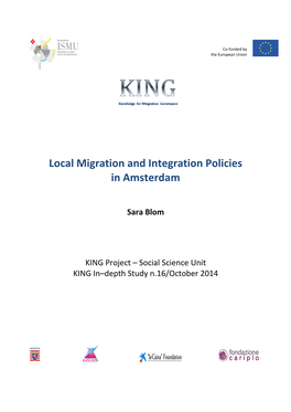 Local Migration and Integration Policies in Amsterdam