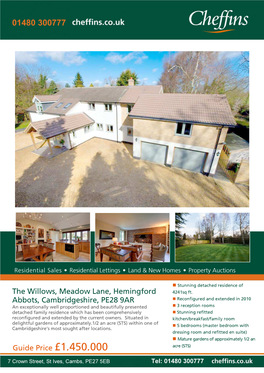 The Willows, Meadow Lane, Hemingford Abbots