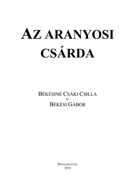 Az Aranyosi Csárda