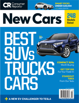 CONSUMER REPORTS NEW CARS (ISSN 1530-3267) Is Published by Whether You’Re Buying Or Test Center Team Consumer Reports, Inc., 101 Truman Ave., Yonkers, NY 10703