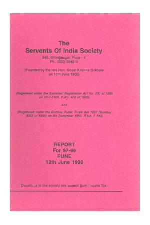 The Servents of India Society