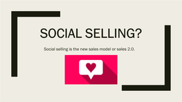 Social Selling?