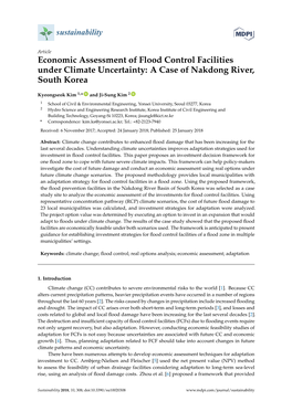 Economic Assessment of Flood Control Facilities Under Climate Uncertainty: a Case of Nakdong River, South Korea