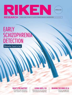 EARLY SCHIZOPHRENIA DETECTION Biomarker Found in Hair