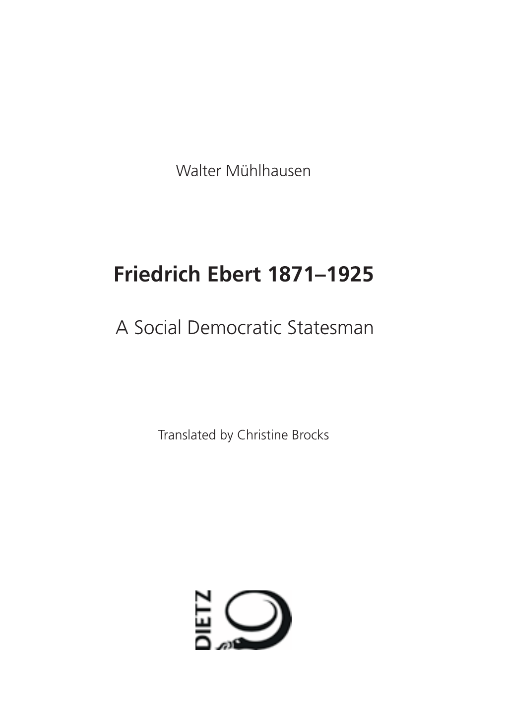 Friedrich Ebert 1871–1925
