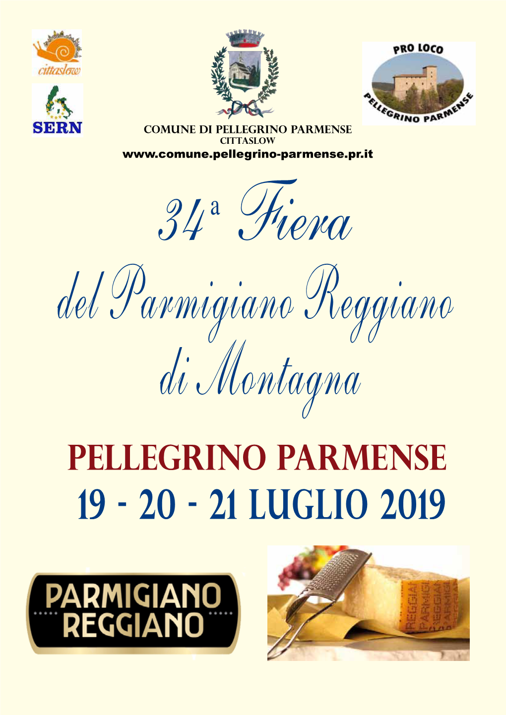34^ Fiera Del Parmigiano Reggiano Di Montagna: 19-21 Luglio 2019