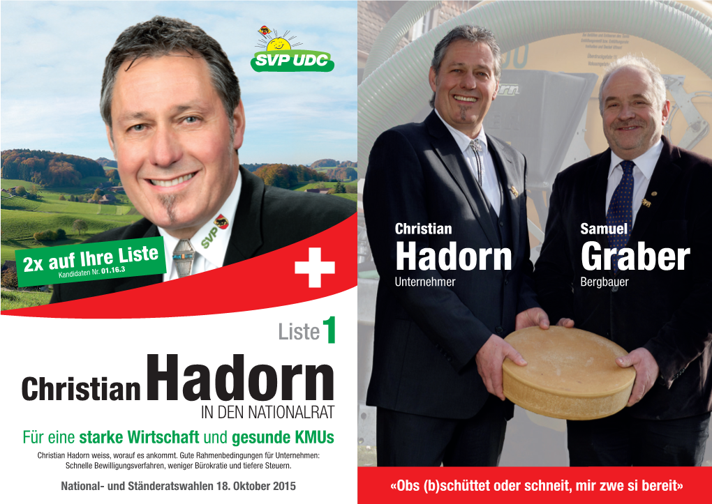 Hadorn Graber Kandidaten Nr