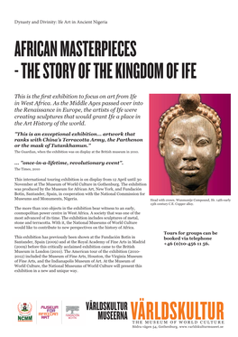 African Masterpieces - the Story of the Kingdom of Ife