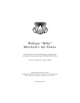 William “Billy” Mitchell's Air Power