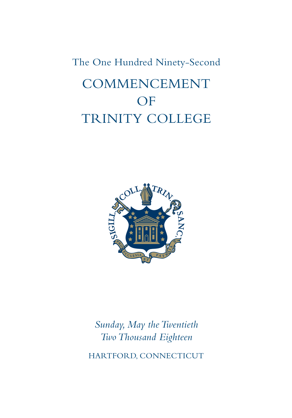 Commencement of Trinity College