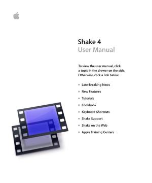 Shake User Manual