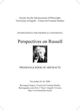 Perspectives on Russell