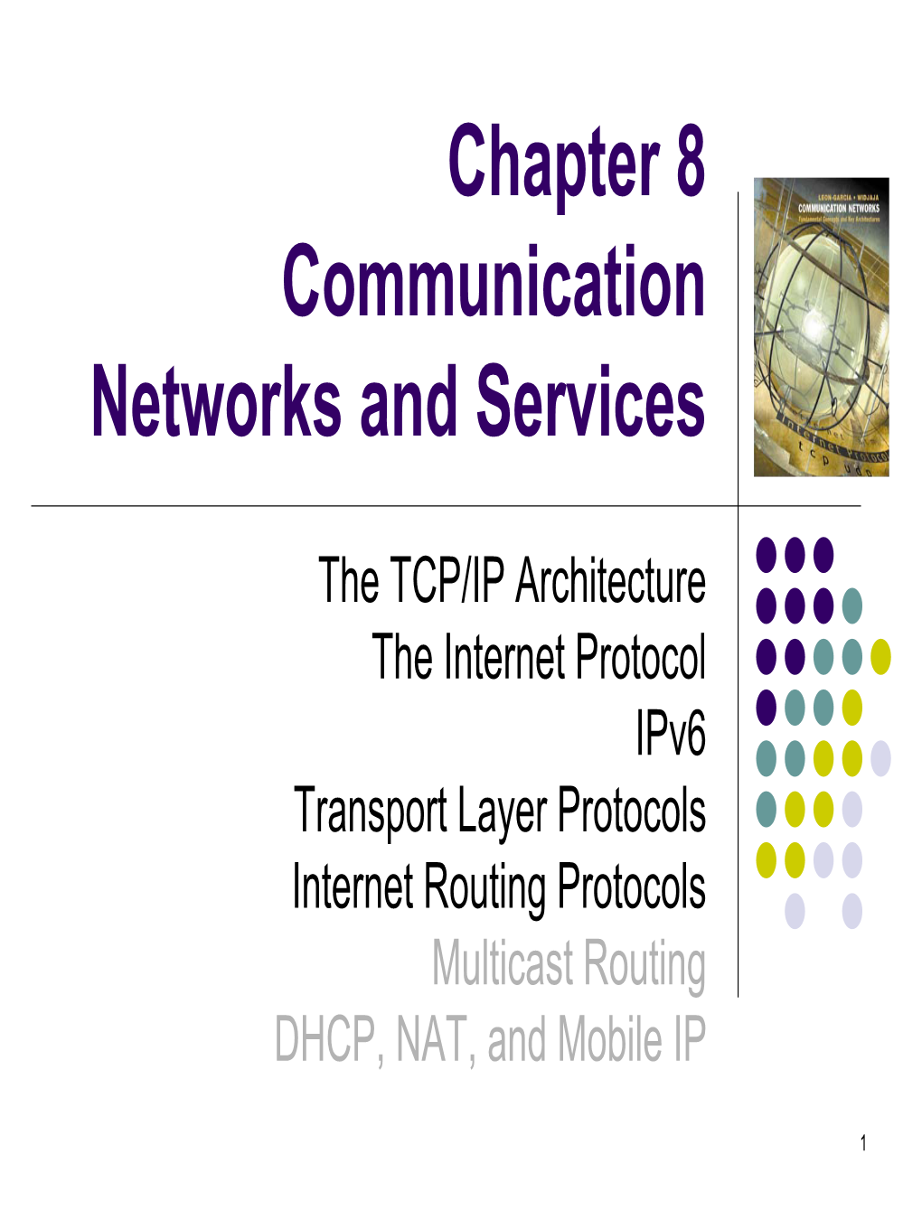Chapter 8: TCP/IP