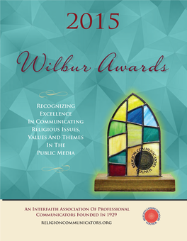 Wilbur Awards Program 2016