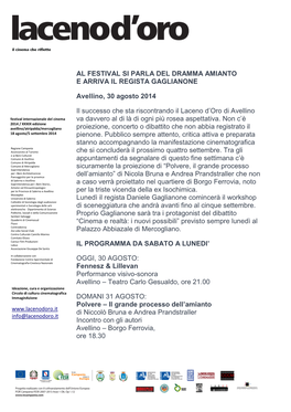 Al Festival Si Parla Del Dramma Amianto E Arriva Il Regista Gaglianone