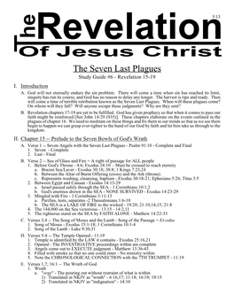 The Seven Last Plagues Study Guide #6 - Revelation 15-19 I