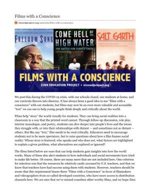 Films with a Conscience