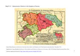 Map S.1.4 Administrative Districts in the Kingdom of Saxony