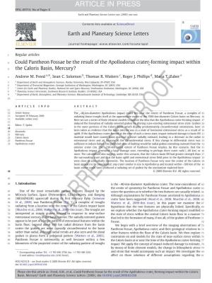 ARTICLE in PRESS EPSL-09719; No of Pages 8 Earth and Planetary Science Letters Xxx (2009) Xxx–Xxx