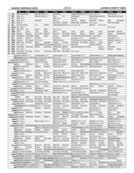 Sunday Morning Grid 1/31/16 Latimes.Com/Tv Times