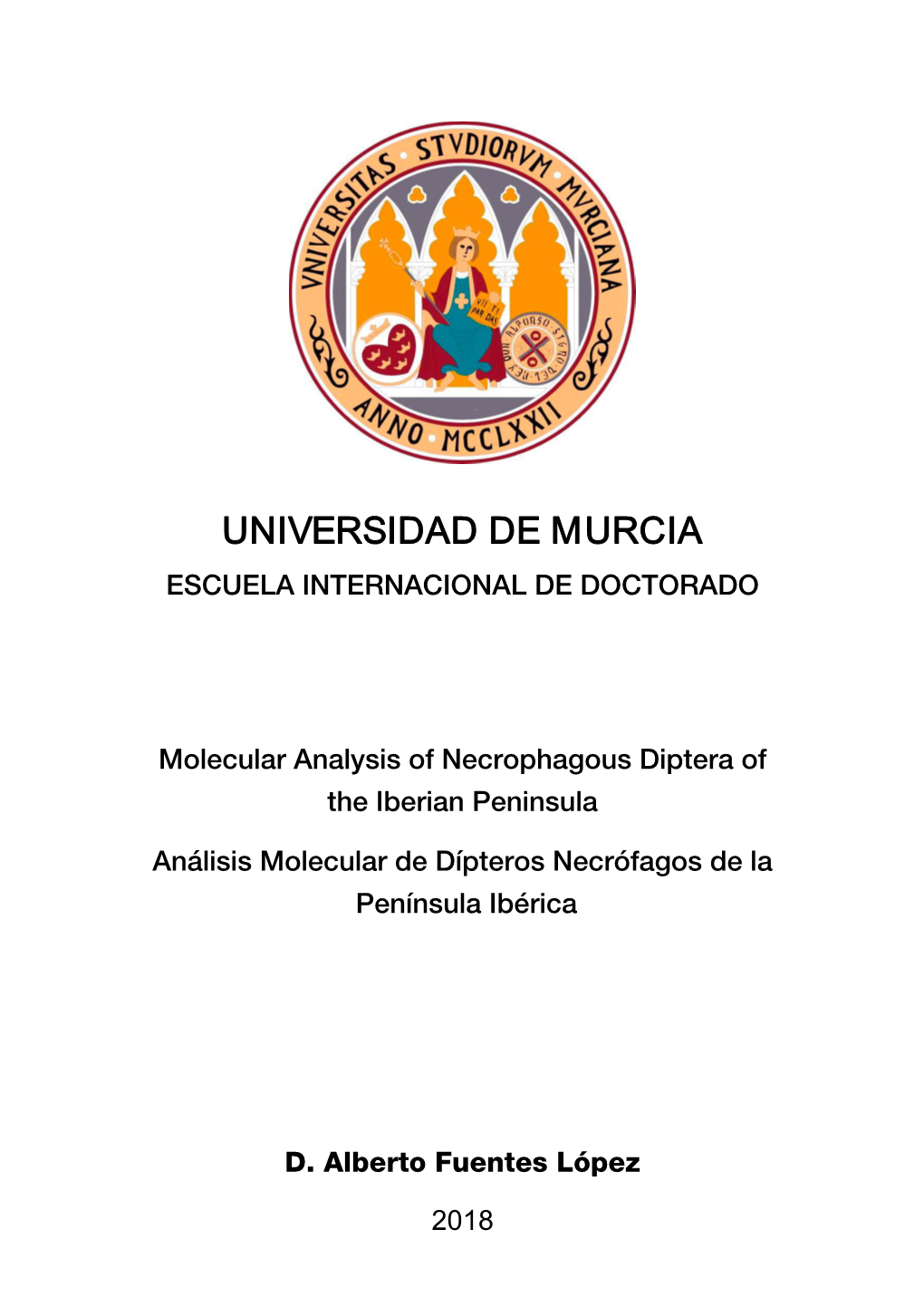 Molecular Analysis of Necrophagous Diptera of the Iberian Peninsula