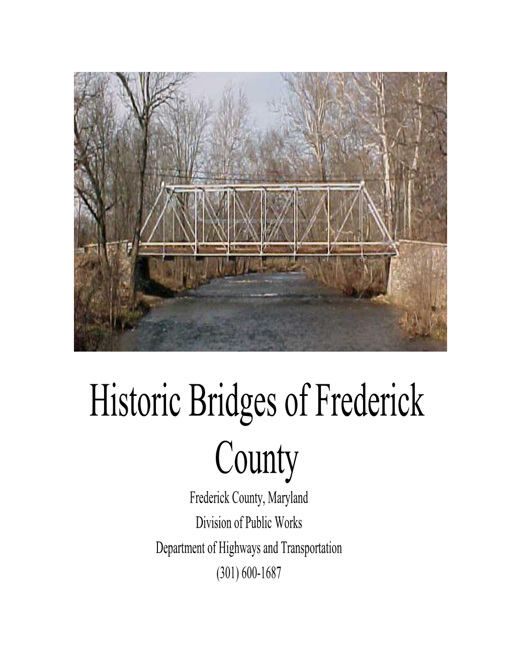 Historic Bridges of Frederick County
