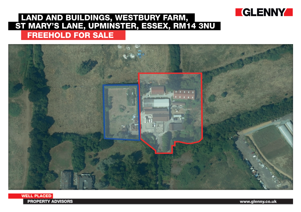 Freehold for Sale Land and Buildings, Westbury Farm, St Mary's Lane