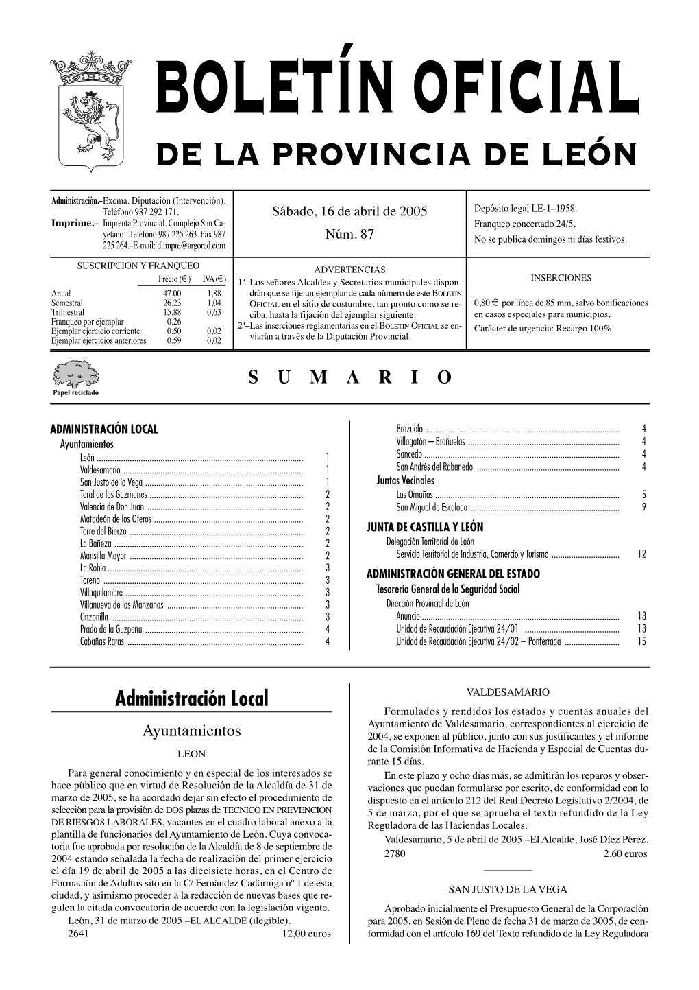 De La Provincia De León