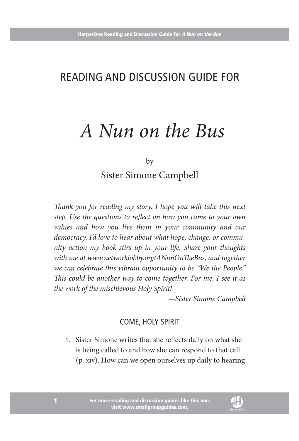 A Nun on the Bus