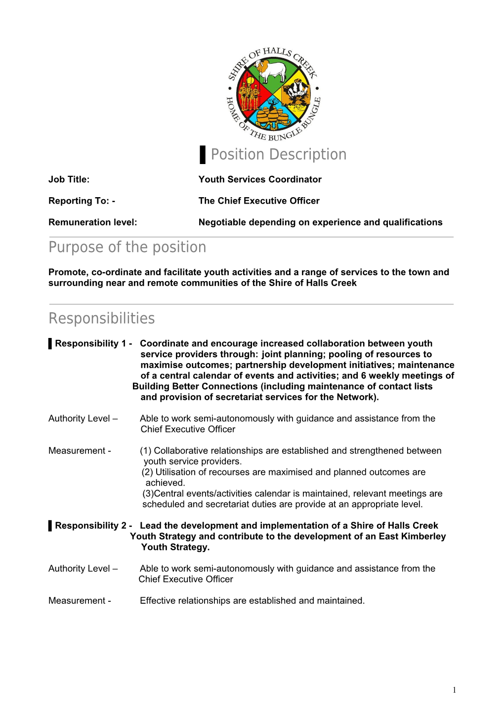 Job Description Template s11