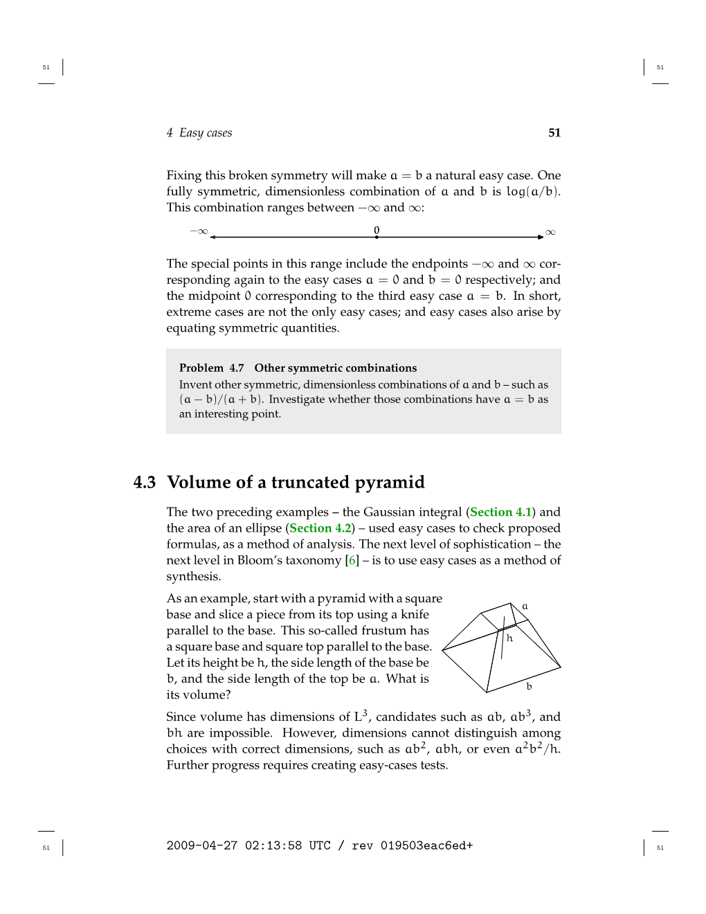 4.3 Volume of a Truncated Pyramid