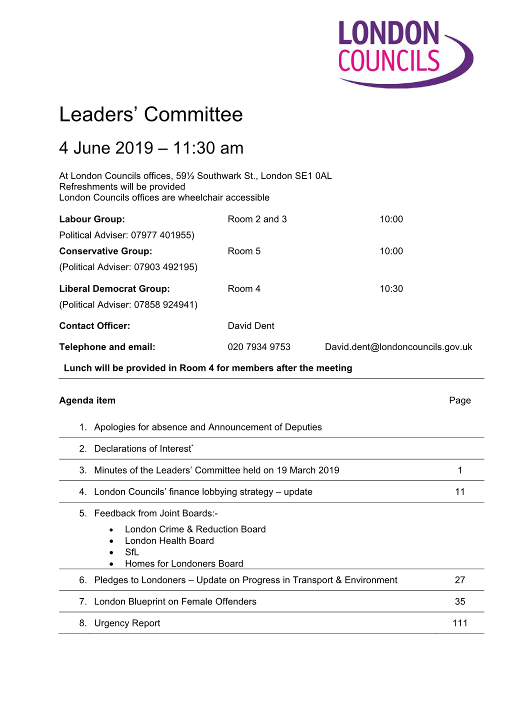 Leaders' Committee