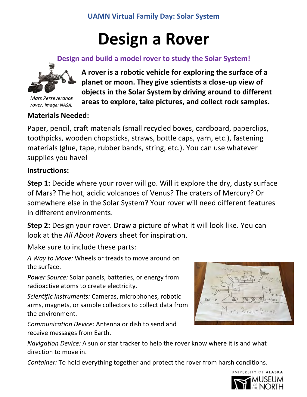 Design a Rover Activity