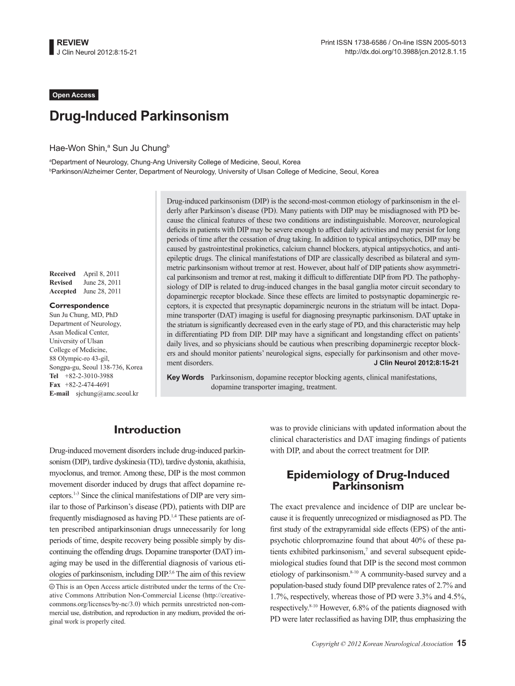 Drug-Induced Parkinsonism