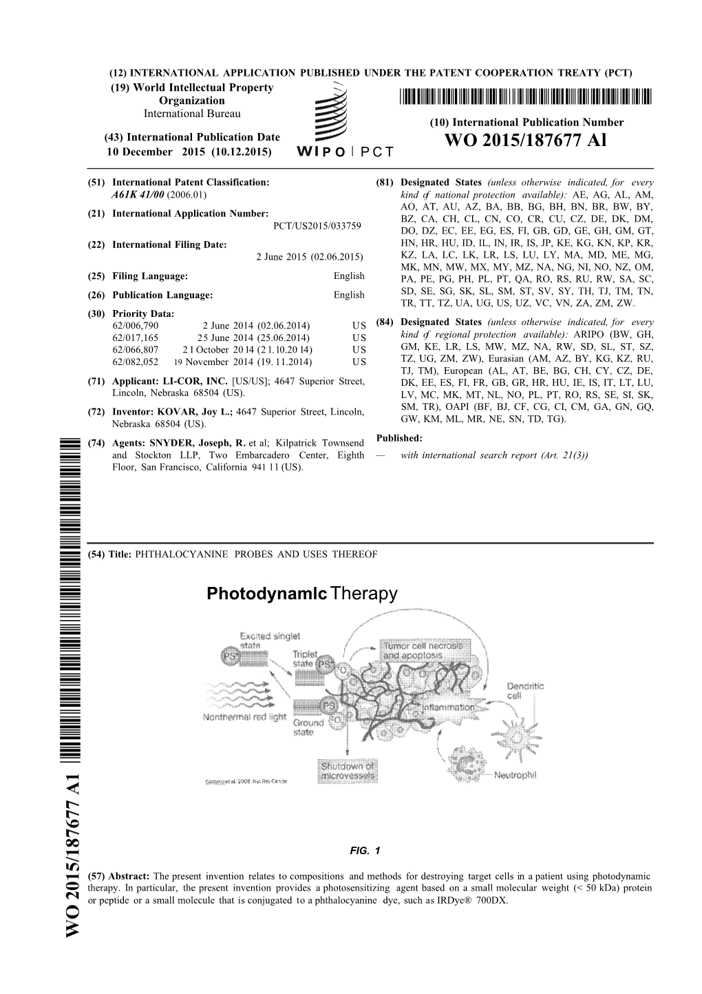 WO 2015/187677 Al 10 December 2015 (10.12.2015) P O P C T