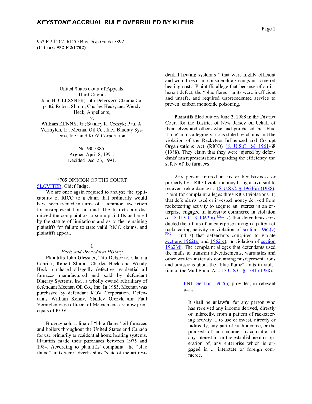 GLESSNER; Tito Delgozzo; Claudia Ca- and Unsafe, and Required Unprecedented Service to Pritti; Robert Slimm; Charles Heck; and Wendy Prevent Carbon Monoxide Poisoning