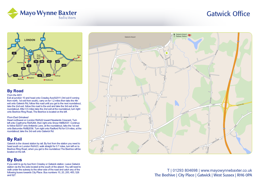 MWB Gatwick Map V3.Indd