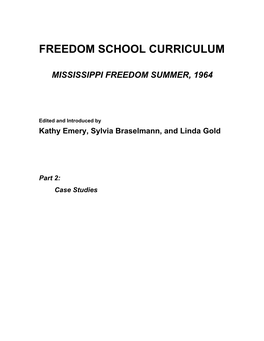 Freedom School Curriculum