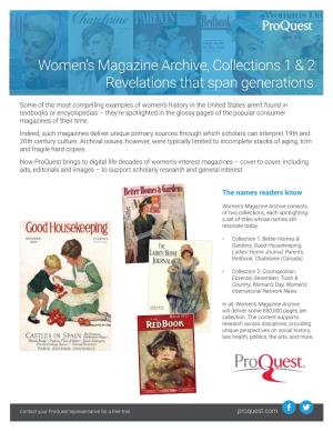 Women's Magazine Archive Brochure