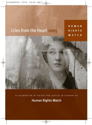 Cries from the Heart 2005 RIGHTS WATCH
