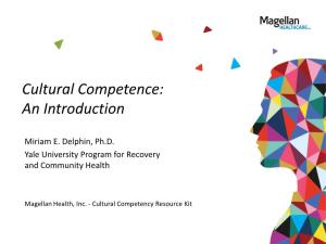 Cultural Competence: an Introduction