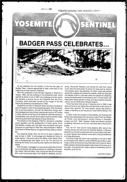 Badger Pass Celebrates