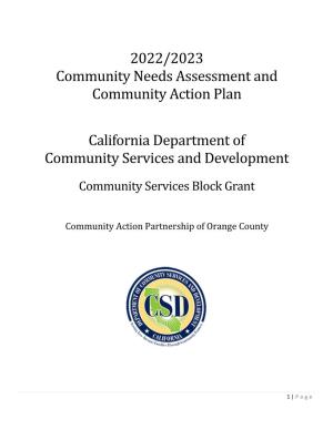 2022-2022 Community Action Plan