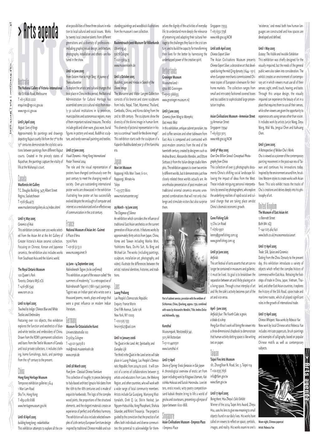 Arts Agenda ‘Existence,’ and Reveal Both How Human Lan- Guages Are Constructed and How Spaces Are Defined