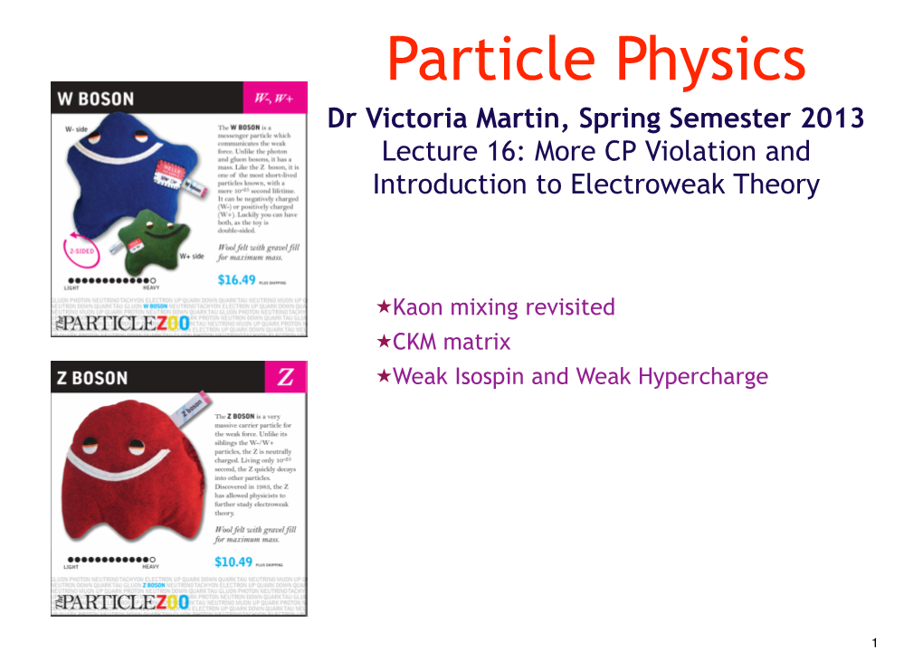 Kaon Mixing Revisited CKM Matrix Weak Isospin And