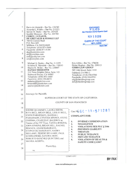 Butte Camp Fire Lawsuit Complaint (Download)