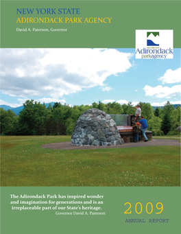 NYS Adirondack Park Agency 2009 Annual Report