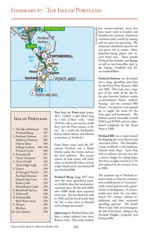Itinerary #7 - the Isle of Portland